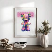 1/3 件 KAWS 海报人物墙面艺术、客厅装饰、墙壁装饰、极简主义装饰、装饰艺术、送给朋友的礼物 无框