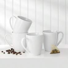 Colección de porcelana blanca esencial, juego de  cuencos para pasta, diseño de borde invertido, clásico - Blanco Clásico - Ver 6