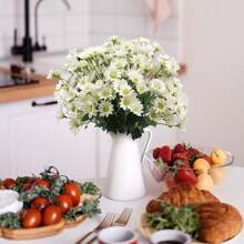1/3/6pcs Romantic Premium Artificial Daisy Flowers Centerpieces Plastic Flowers Silk Bouquet For Wedding Room Home Hotel Party Event New Years Gifts Handheld Flower Arrangement For Valentine's Day Wedding/Home/Bedroom/Living Room/Table Decoration/Bride's Bouquet/Outdoor Garden Birthday Graduation,Fall Decor,Autumn - Multicolor - View 6