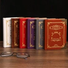 1 Copy/2 Copies/3 Copies/5 Copies/6 Copies/Gift Box Set/Vintage Soft Leather Hardcover Notebook With 200 Pages. It Features A Hollow-Out Design On The Cover, A Satin Ribbon Bookmark, An Anchor Decoration, Metal Edges For Fixation, And Eye-Protecting Paper. It Is Suitable For Office Business, Campus Life, Daily Use And As A Holiday Gift. It's A High-Quality Office Meeting Notebook, Diary, Journal And Record Book.