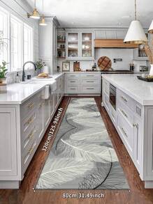 1 Piece Gray Modern Minimalist Style Area Rug, Plush Velvet With 850g/M² Thickness 0.8cm, Rectangle Shape, Non-Slip Washable, Home Decor, Suitable For Living Room, Kitchen, Dining Room, Office, All Seasons