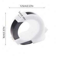 1 Stück 9mm mehrfarbiges 3D Prägeetikettenband für Prägeemaschinen, PVC Etiketten DYMO 12965 Motex E101 E-101 E-303 0.47" 3D Prägeband für DYMO Prägeemaschinen, PVC Etiketten, DYMO Band für Motex E101