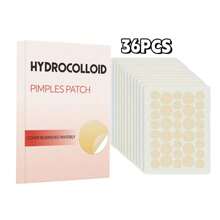 痘痘贴，隐形斑点遮盖 - 面部水胶体痤疮贴，瑕疵，护肤，面部贴纸，（360 片） - 彩色 - 查看 10