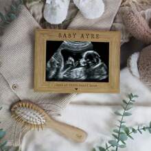 Personalized Baby Scan Photo Frame, Couple Photo Frame, First Love Heartbeat, Engraved Baby Name, New Parents Gift, Pregnancy Announcement Photo Frame, 4x6 Gifts Birthday Graduation - Multicolor - View 6