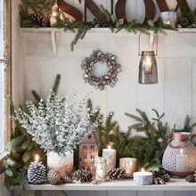 10入組人工尤加利葉，適用於家居/花藝裝飾/婚禮/新娘手捧花，DIY材料，適用於花圈/門花環/戶外花園，新年/情人節裝飾/配件 - 銀色 - 查看 4