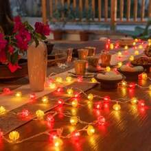 1pc Chinese Lantern String Lights For Lunar New Year Decoration, Battery Powered String Lights (Batteries Not Included) - Multicolor - View 4