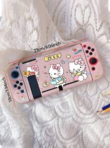 Sanrio 1PC Cute Sanrio Series Pattern Switch Game Console NS/OLED/LITE Case Soft Case Accessories Colorful TPU Material Shockproof And Drop-Proof Cute Waterproof Anti-Scratch Anti-Fingerprint Skin-Friendly Texture Stain-Resistant Birthday Gift