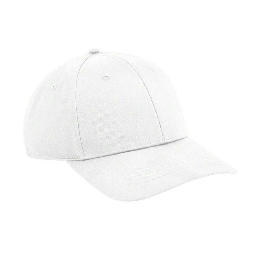 Beechfield Urbanwear 6 Panel Snapback Cap (White) - 80% Polyester/20% Cotton - White - View 1