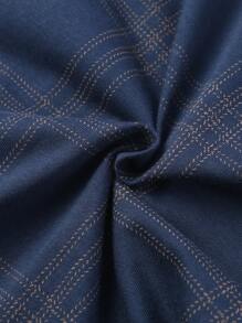 2pcs/Set Men Summer Sleepwear Lightweight Short Sleeve Cardigan Top And Shorts, Breathable Moisture-Wicking Pajama Set