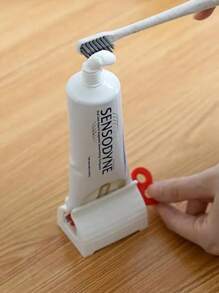 Exprimidor de tubo de pasta de dientes - Rodillo manual para exprimidor de tubo de pasta de dientes, exprimidor de cepillo de dientes, soporte para pasta de dientes, exprimidor de pasta de dientes, exprimidor de tubo de pasta de dientes, dispensador de pasta de dientes de uso múltiple, soporte enrollable para pasta de dientes, decoración de baño del hogar, decoración de otoño, regreso a la escuela - Multicolor - Ver 4