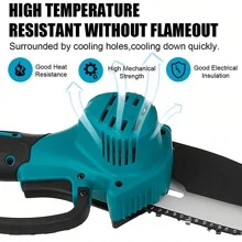 SUBY 1 Set Of SUBY 6-Inch Cordless Mini Chainsaws With 2 Batteries And 2 Chains For Tree Trimming, Home Improvement And Wood Cutting Tools