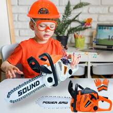 Toy Chainsaw For Kids, Family Day Games Pretend Play Series Kids Tool Set, Outdoor Electronic Chainsaw Toy, STEM Preschool Toddler Tool Set, Kids Toy For Boys Girls Ages 3 4 5 6 7 8+ Years Old