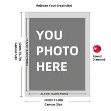 Customize Diamond Art Painting,Customized Painting Kits For Adults & Kids,Full Round 5D DIY Personalized Art,Customized Private Picture Arts Craft Decor Family, Mom, Dad, Kids, Dog, Friends, Loves,Wedding Photos(Round Diamond) 1pc Ornamental - Multicolor - View 61