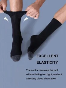 5/10/20 perechi de șosete de baschet pentru bărbați, șosete sport pentru cupluri, antiderapante, baschet, ciclism, șosete sport durabile, negre, toamnă