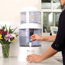 Santevia Gravity Water System Water Dispenser | Alkaline Water Filter | Home Water Filter | Alkaline Water Filter | Filtered Water Dispenser | Water Dispenser Countertop | Chlorine And Fluoride Filter - 檯面模型 - 查看 5