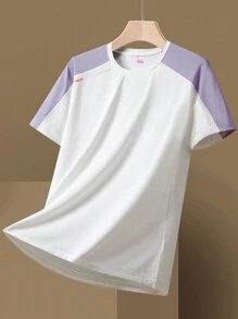 Sports&Outdoor T-Shirts Women Outdoor Apparel Spring And Summer Clothing Active Tops Short Sleeve Daily&Casusl Running&Workout Comfortable Loose Tennis & Golf Hockey Equestrian - Pink - View 3