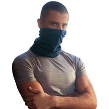 Beechfield Morf Merino Wool Snood (Steel Blue) - Navy Blue - View 3