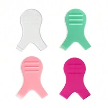 10 Pcs Rose Red Y Shape Eyelash Brush Reusable Plastic Clean Grafted Eyelashes Lifting Curler Eyelash Extension Perm Eyelash Comb Tools - Hot Pink - View 2