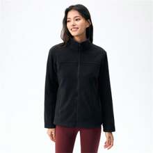 lanbu 户外运动风衣夹克，经典休闲保暖滑雪服，LR0002A98002LB，男女通用 - 雅灰色/純黑色 - 查看 4