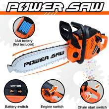 Toy Chainsaw For Kids, Family Day Games Pretend Play Series Kids Tool Set, Outdoor Electronic Chainsaw Toy, STEM Preschool Toddler Tool Set, Kids Toy For Boys Girls Ages 3 4 5 6 7 8+ Years Old