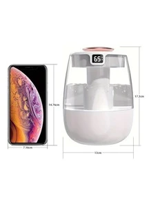 超静音大容量雾化加湿器 USB 供电 - 非常适合卧室和办公桌加湿器、家用卧室加湿器，适合作为情侣、男朋友/女朋友的情人节礼物 - 彩色 - 查看 5