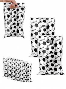 10pcs/30pcs/50pcs Black & White Plaid Football Graphic Print Candy Chocolate Snack Gift Bags, Football Theme Party Decor, Birthday Gift Wrapping Supplies, Birthday Gifts For Men, Valentine Box, Men Gift Box, Gift For Man, Gift Bags Bulk, Blue Gift Bag, Valentines, Valentine Day, Valentines Gifts, For Mother's Day, Bridesmaid Gifts, Graduation Gifts, Birthday Gifts, Wedding Gifts,Birthday,Bride,Wedding