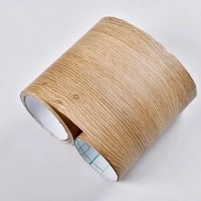 1 件 8cmx5m 超长加厚乙烯基自粘式踢脚线壁纸，易于粘贴在踢脚板和墙壁上，复古壁纸 - 彩色 - 查看 15