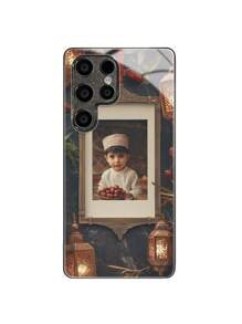 1pc Customized Ramadan Glass Phone Case Compatible With Samsung Galaxy S24/S24 Plus/S24 FE/S24 Ultra/S25/S25 Plus/S25 Ultra And Other Models