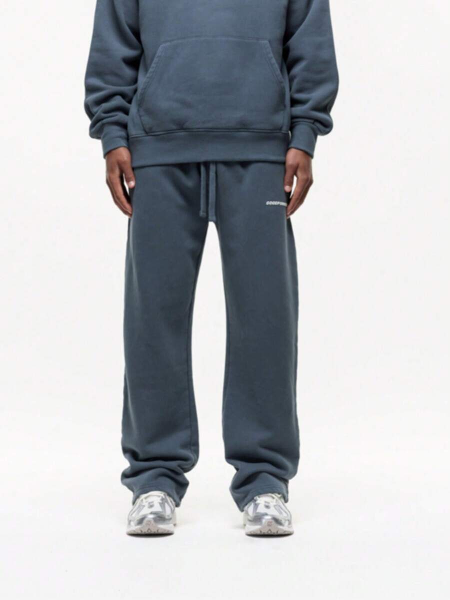 Good for Nothing Pantalón de chándal con lavado vintage, azul