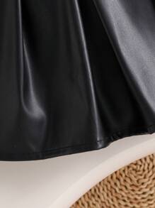 Ung flicka Fashionabla och eleganta ärmlös topp + plisserad kjol, sommar - Grå - Visa 8