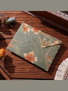 10 Pcs High-Grade Retro Flower Envelopes With Embossing And Bronzing, With A Variety Of Colors And Flowers To Choose From, Are Very Suitable For Weddings, Anniversaries, Birthdays And Valentine's Day And Other Festivals Or Daily Use, With Automatic Sealing And High-Quality Paper, Which Is Suitable For Everyone.(Because Of Paper Cutting, The Position Of Flowers Is Random.)