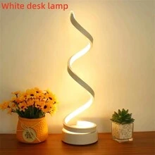 1pc Tricolor Dimmable Spiral Desk Lamp, USB Powered, Suitable For Office, Bedroom, Living Room, Great Gift For Friends