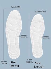 5 pares de plantillas deportivas con absorción de impactos engrosados blandos para hombres y mujeres, plantillas para entrenamiento militar, yoga, zapatos de tablero, tacones altos