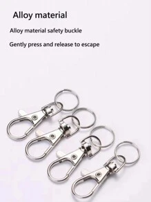 2pcs Bird Cage Lock Clips, Pet Cage Door Lock, Parrot Escape-Proof Cage Door Buckle, Bird Cage Accessories - Multicolor - View 3