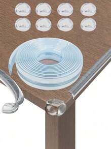 Furniture Corner Protectors And Edge Bumpers, Transparent Clear Covers For Sharp Furniture And Table Edges, Anti-Collision