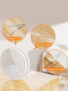 Furniture Corner Protectors And Edge Bumpers, Transparent Clear Covers For Sharp Furniture And Table Edges, Anti-Collision