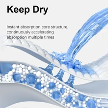 Yacool Baby Disposable Diapers, Pull-Ups, M/L/XL/XXL Size, Ultra Thin & Comfortable Leak-Proof, Suitable For Active Babies All Day Use, Can Be Used As Baby Shower, Home Decor Gift - White - View 5