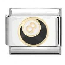 1 件不锈钢意大利模块手链组件，带有爱心、月亮、英文等图案，DIY 制作手链项链首饰，可自由搭配不同风格 - 義大利模組 - 查看 20