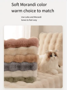 1pc Faux Rabbit Fur Rug, Soft Fluffy Carpet, Shaggy Material, Living Room Rug, Bedroom Rug, Entryway Rug, Kitchen Rug, Bathroom Rug, Gaming Room Rug, Study Room Rug