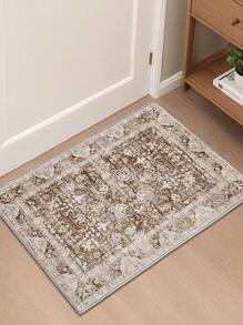 DAJIANG 1pc Large Washable Area Rug, Vintage Bohemian Style Carpet For Hallway, Living Room, Foldable, Soft & Comfortable, Non-Slip Washable, Suitable For Living Room, Kitchen, Bedroom, Study, Bedside, Home Decor, Holiday Room, Bathroom, Kitchen Decor - Multicolor - View 9
