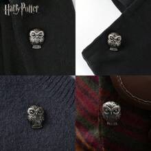 格兰芬多学校 1 件金属胸针徽章收藏版豪华锡合金翻领别针新奇珠宝银珐琅 DIY 配饰返校季礼物 - 軍綠色 - 查看 5