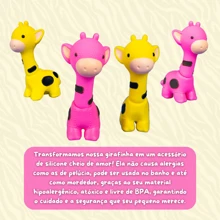 Bebê Reborn Boneca Girafinha Realista Silicone Menina Pode dar Banho