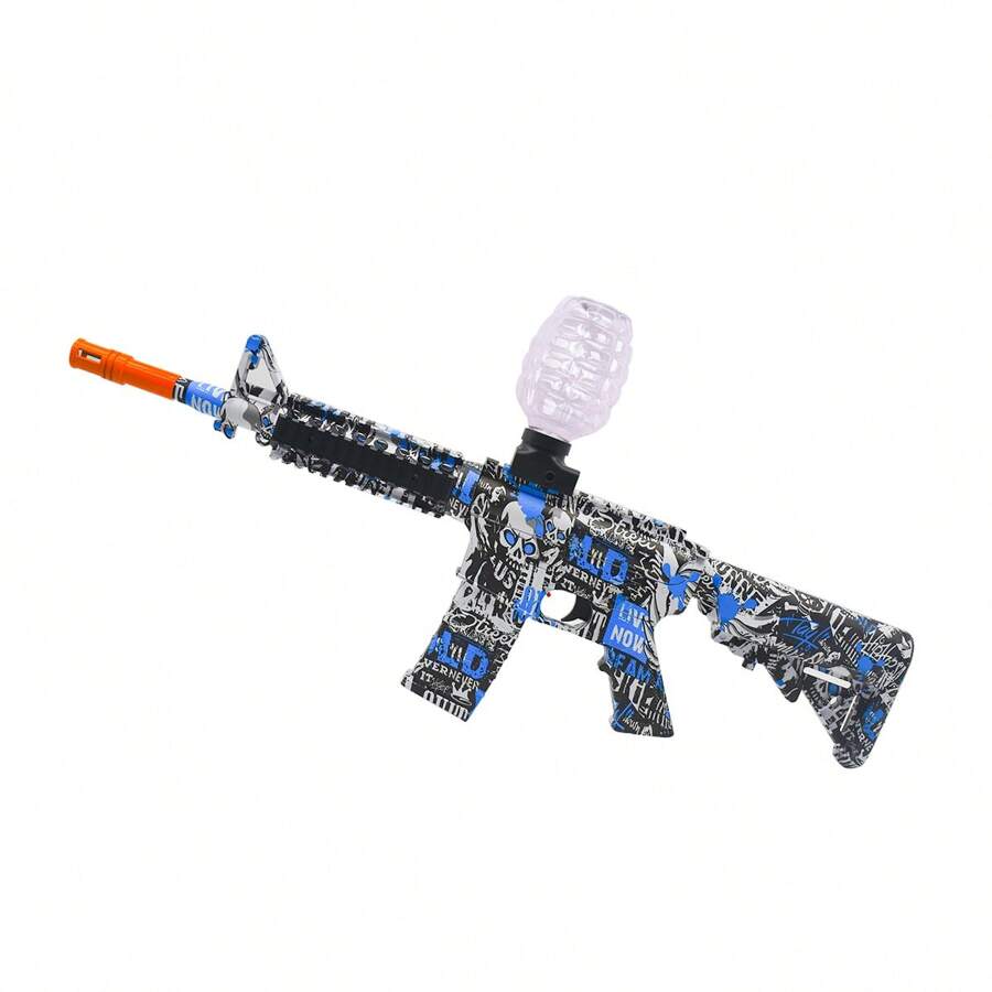 Electric Gel Ball Blaster - Automatic And Manual Mode Splatter Blaster For Outdoor Activities And Shooting Team Game Blaster - Blue - View 1