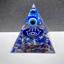 1pc Natural Crystal Red Jasper Chip Sphere Ball Tree Of Life Resin Orgone Pyramid Orgonite Powerful Crystals For Chakra Balancing Reiki And Meditation Attracts Lucks Restoration Gift - Multicolor - View 14