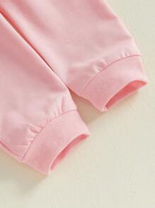 Young Girls Sweater Pants - Pink - View 8