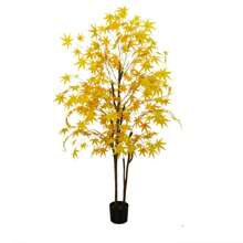 Kunstmatige esdoorn 120cm/150cm/180cm Kunstplant Kunstmatige esdoorn Winterharde kunstplanten Grote kunstplant in pot voor binnen buiten Thuiskantoor Tuin Moderne decoratie