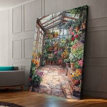 Wall Plant Art - Unique Views Of Tropical Exotic Plants & Potted Flowers,Festive Touch For Valentine's And New Year