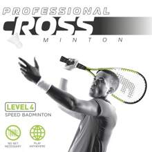 Juego de raquetas + volantes de crossminton - Juego de 2 raquetas de bádminton de velocidad + volantes - Juego de bádminton de velocidad profesional divertido para el patio y la playa - Multicolor - Ver 2