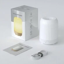 250ml Essential Oil Diffuser, Ultrasonic Aromatherapy Diffuser With Intermittent Timer, 7 LED Lights And Auto-Off Safety Switch