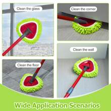 1/2/4Pcs Soft Thicken Triangle Mop Replacement Head Compatible With O-Cedar 1-Tank System Easy To Clean Strong Dust Cleaning Deeply Soft Thicken Microfiber Materials Cleaning Accessories Green